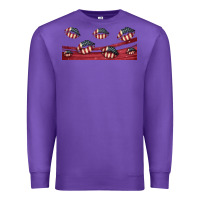 Purple american flag lips 16oz libbey cup Premium Sweatshirt - HRA Design Shop