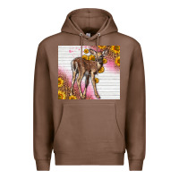 Chestnut Western Cute Baby Deer Fawn Premium Hoodie - LillyAllenDesigns