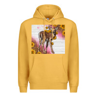 Mustard Western Cute Baby Deer Fawn Premium Hoodie - LillyAllenDesigns