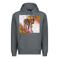 Rock Western Cute Baby Deer Fawn Premium Hoodie - LillyAllenDesigns