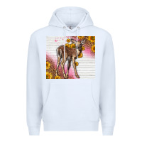 White Western Cute Baby Deer Fawn Premium Hoodie - LillyAllenDesigns