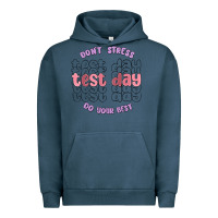 Pigment Midnight Navy dont stress test day do your best Urban Hoodie - MaliasSmallBusiness