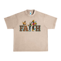French Oak faith cross and butterfly with sunflower leopard and roses Urban Heavy Tee - Artiststas