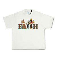 Pistachio faith cross and butterfly with sunflower leopard and roses Urban Heavy Tee - Artiststas