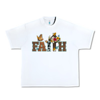 White faith cross and butterfly with sunflower leopard and roses Urban Heavy Tee - Artiststas