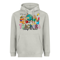 Moon Dust Teachers Change The World Heavyweight Hoodie - CowhideDigitalArt