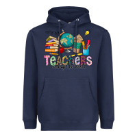 Navy Teachers Change The World Heavyweight Hoodie - CowhideDigitalArt