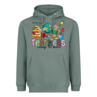 Sage Teachers Change The World Heavyweight Hoodie - CowhideDigitalArt