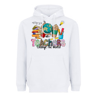 White Teachers Change The World Heavyweight Hoodie - CowhideDigitalArt