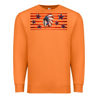Carrot patriotic native american headdress 16oz libbey cup Premium Sweatshirt - HRA Design Shop