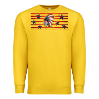 Lemon patriotic native american headdress 16oz libbey cup Premium Sweatshirt - HRA Design Shop