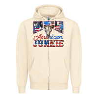 Sandshell American junkie Zipper Hoodie - Zillion Design Studio