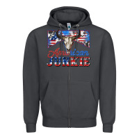 Smoke American junkie Zipper Hoodie - Zillion Design Studio