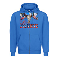True Royal American junkie Zipper Hoodie - Zillion Design Studio