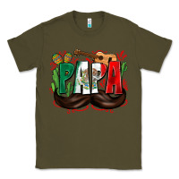 Army Green papa mexico Classic Tee - Zillion Design Studio