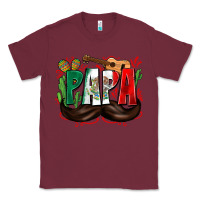 Burgundy papa mexico Classic Tee - Zillion Design Studio