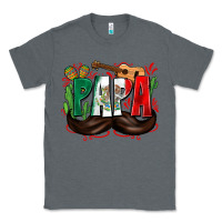 Charcoal Heather papa mexico Classic Tee - Zillion Design Studio