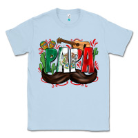 Dusty Blue papa mexico Classic Tee - Zillion Design Studio