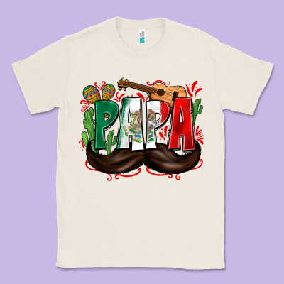 Papa Mexico Classic Tee Designed By Zillion Design Studio