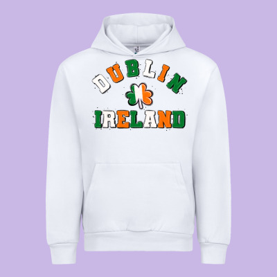 Dublİn Ireland Urban Hoodie Designed By Maliassmallbusiness