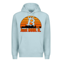 Blue Mist just hodl it new orleans skyline retro sunset Premium Hoodie - Jasminsmagicworld