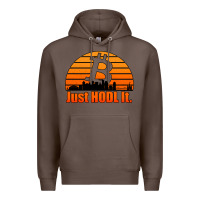 Coffee just hodl it new orleans skyline retro sunset Premium Hoodie - Jasminsmagicworld