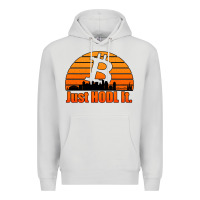 Dove Grey just hodl it new orleans skyline retro sunset Premium Hoodie - Jasminsmagicworld
