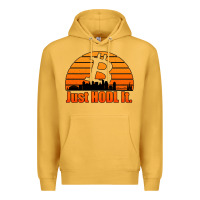 Mustard just hodl it new orleans skyline retro sunset Premium Hoodie - Jasminsmagicworld