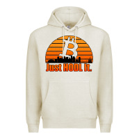 Oatmeal Heather just hodl it new orleans skyline retro sunset Premium Hoodie - Jasminsmagicworld