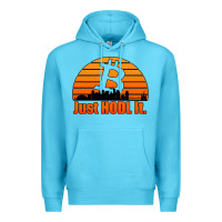 Ocean Blue just hodl it new orleans skyline retro sunset Premium Hoodie - Jasminsmagicworld