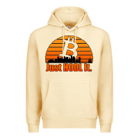 Pina Colada just hodl it new orleans skyline retro sunset Premium Hoodie - Jasminsmagicworld