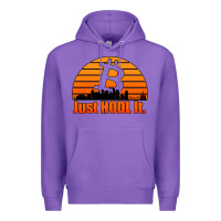 Purple just hodl it new orleans skyline retro sunset Premium Hoodie - Jasminsmagicworld