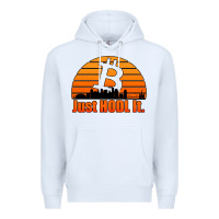 White just hodl it new orleans skyline retro sunset Premium Hoodie - Jasminsmagicworld