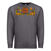 Charcoal Heather sunflowers and butterflies mama 16oz libbey cup Premium Sweatshirt - HRA Design Shop