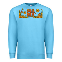 Ocean Blue sunflowers and butterflies mama 16oz libbey cup Premium Sweatshirt - HRA Design Shop