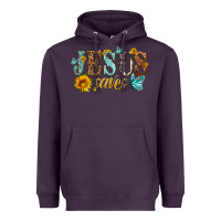 Plum jesus saves Heavyweight Hoodie - HRA Design Shop