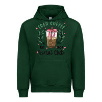 Forest Green iced coffee social club Urban Hoodie - MaliasSmallBusiness