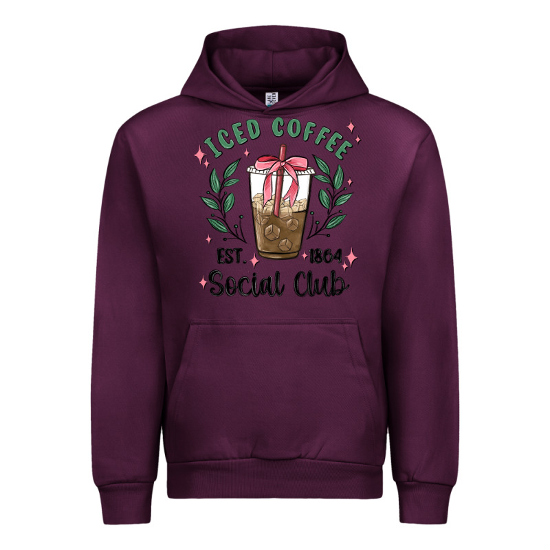 Iced Coffee Social Club Urban Hoodie by MaliasSmallBusiness | Teevron