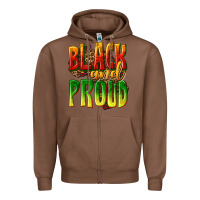 Chestnut black and proud Zipper Hoodie - texasbilliewilder