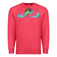 Cardinal jumping bass fishing 16oz libbey cup Premium Sweatshirt - HRA Design Shop