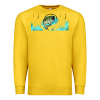Lemon jumping bass fishing 16oz libbey cup Premium Sweatshirt - HRA Design Shop