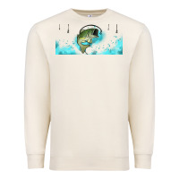Sandshell jumping bass fishing 16oz libbey cup Premium Sweatshirt - HRA Design Shop