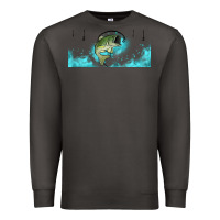 Smoke jumping bass fishing 16oz libbey cup Premium Sweatshirt - HRA Design Shop