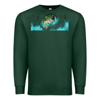 Sports Green jumping bass fishing 16oz libbey cup Premium Sweatshirt - HRA Design Shop