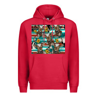 Cardinal western horseshoe sunflower brown cow Premium Hoodie - BarkalooDesign