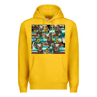 Lemon western horseshoe sunflower brown cow Premium Hoodie - BarkalooDesign