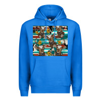 True Royal western horseshoe sunflower brown cow Premium Hoodie - BarkalooDesign