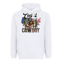 White cool it cowboy Heavyweight Hoodie - SublimationCraftShop