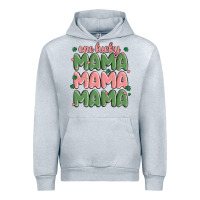 Heather Grey one lucky mama Urban Hoodie - MaliasSmallBusiness