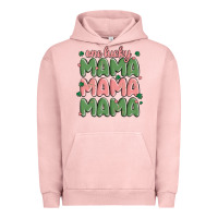 Pigment Salmon one lucky mama Urban Hoodie - MaliasSmallBusiness